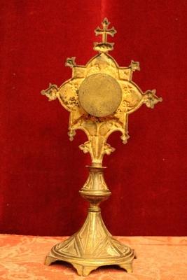 Reliquary Relic St. Jean Baptist De La Salle en Bronze / Gilt, France 19th century ( anno 1890 )