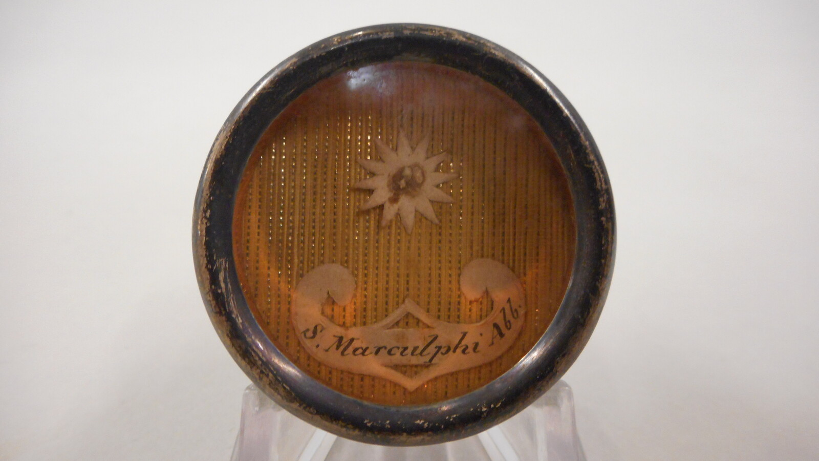 1  Reliquary - Relic St. Marculphus Abbatis With Original Document