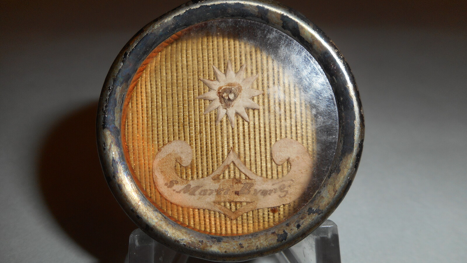 1  Reliquary - Relic St. Marcus With Original Document