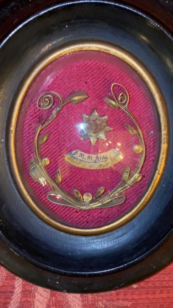 1  Reliquary - Relic St. Margareta Maria Alacoque With Document Ex Cendres = Ex Ashes