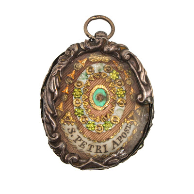 1  Reliquary - Relic St. Peter Apostle With Original Document