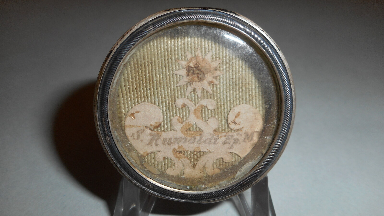 1  Reliquary - Relic St. Rumoldus With Original Document