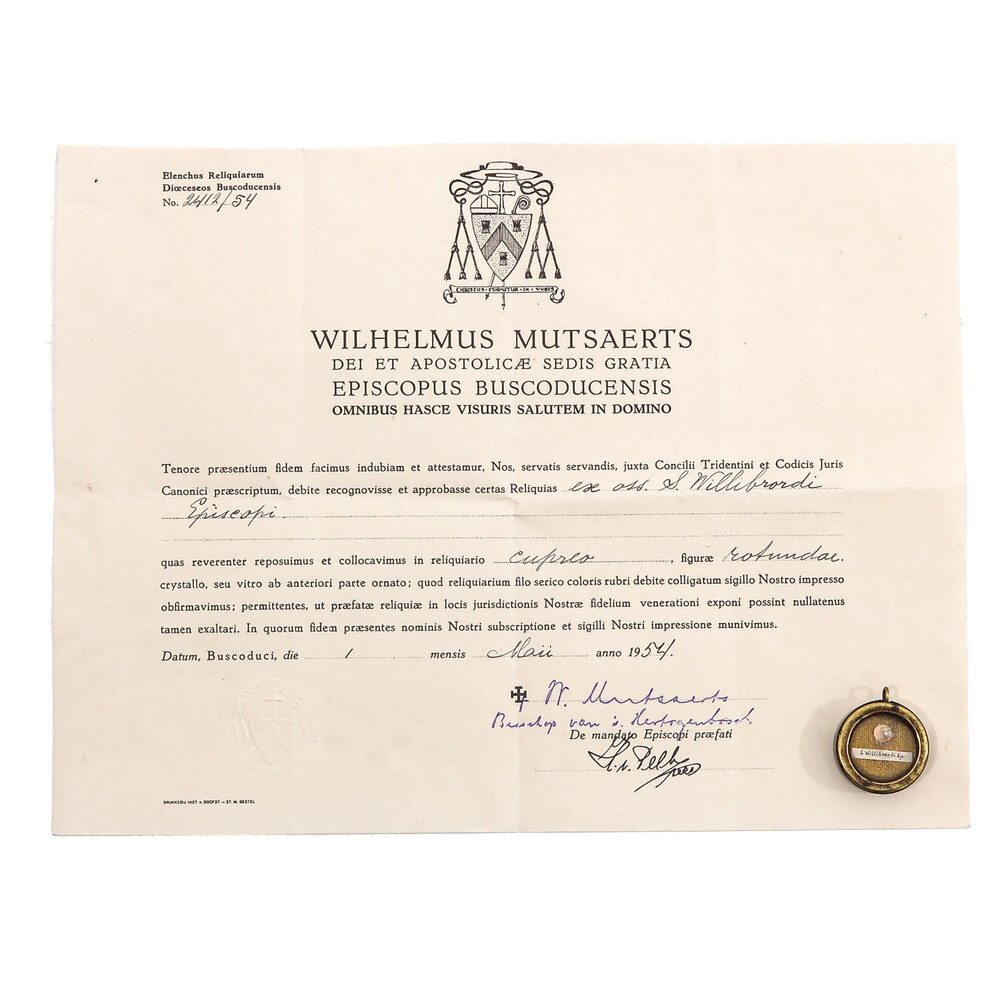 1  Reliquary - Relic St. Willibrordus Expected !
