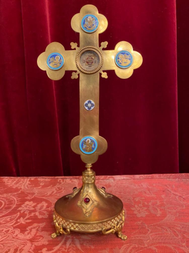 1  Reliquary - Relic True Cross & 4 Evangelists
