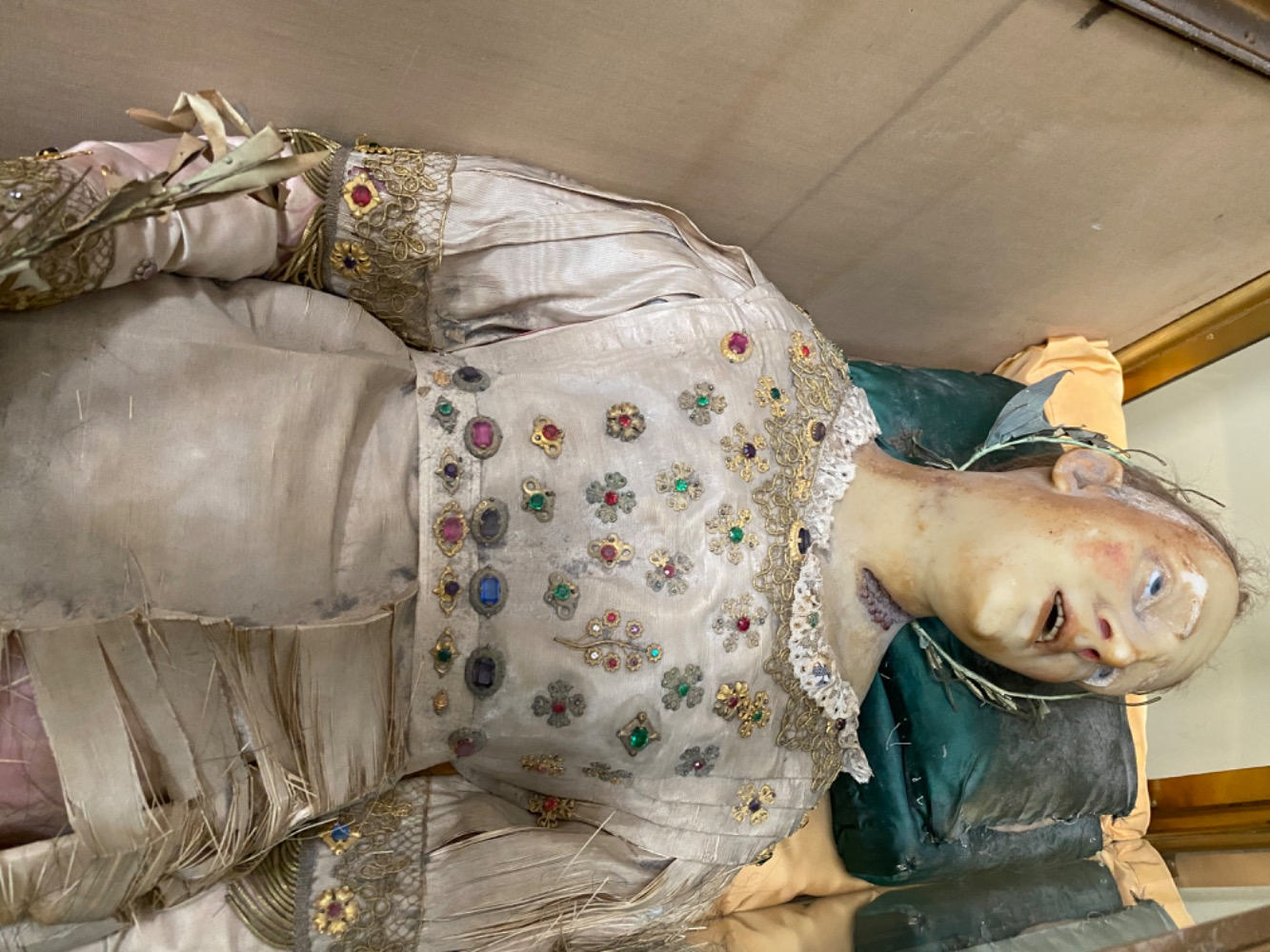 1  Reliquary - Relic Wax Body Corpus S. Modestini M. With Real Bones & Original Documents.