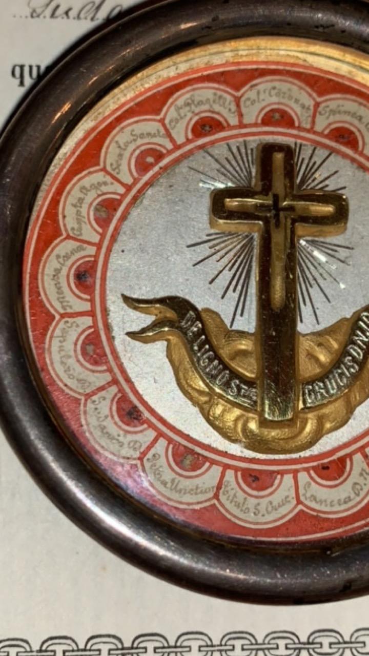 1  Reliquary - Relic With Original Document