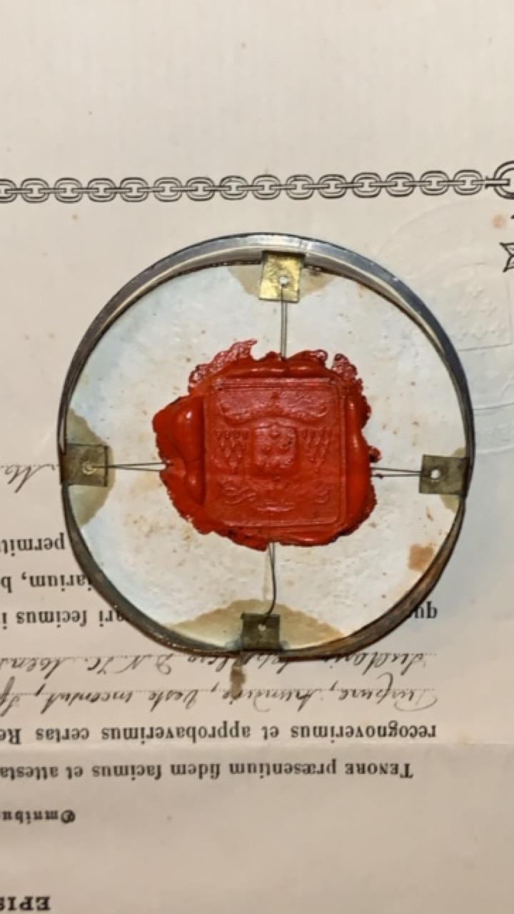 1  Reliquary - Relic With Original Document