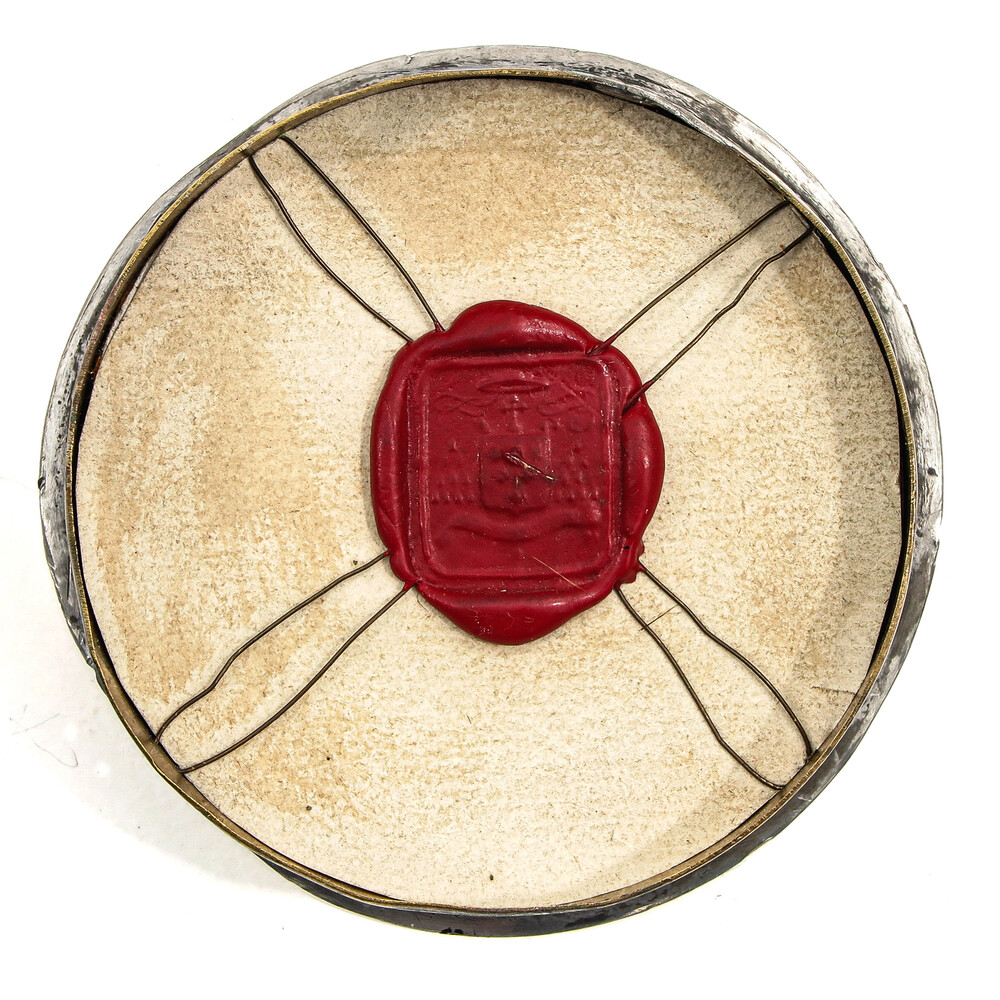 1  Reliquary - Relics 12 Apostles & The 4 Evangelists With Original Document