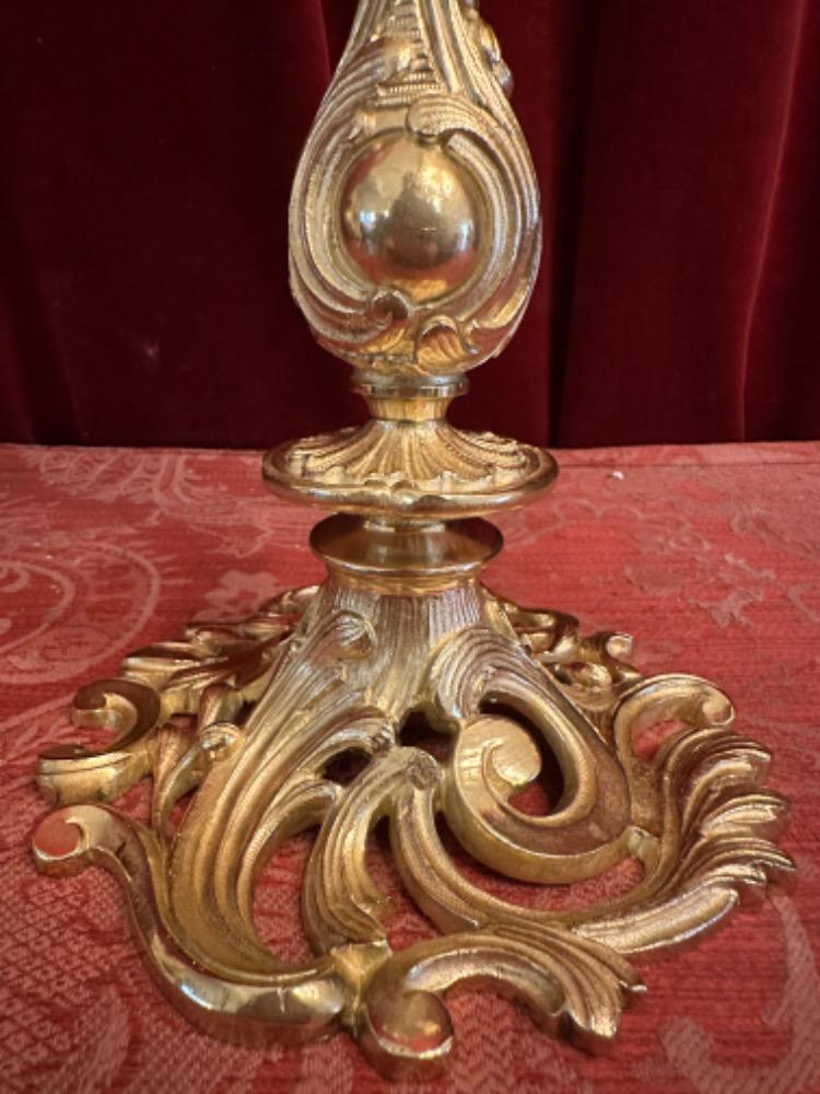 1 Rococo - Style Reliquary - Relic Ex Arcus Sepulcre St. Jean Baptist De La Salle