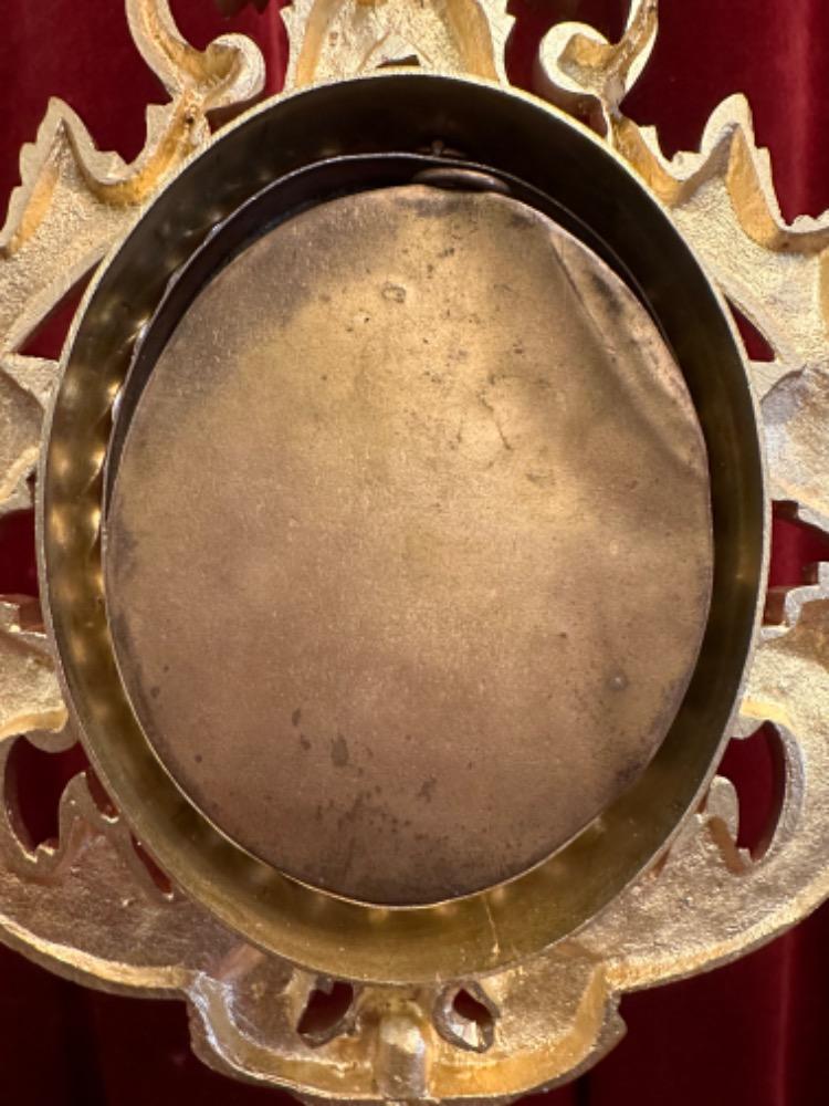 1 Rococo - Style Reliquary - Relic Ex Arcus Sepulcre St. Jean Baptist De La Salle