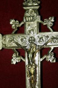 Altar - Cross style roman en bronze, France 19th century