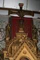 1 roman Classicistic Altar , Hand-Carved Wood / Gilt , Table Full Oak , Bronze Tabernacle (Safe) , Corpus & Reliefs Wood , Angels Terra-Cotta