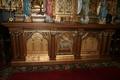 1 roman Classicistic Altar , Hand-Carved Wood / Gilt , Table Full Oak , Bronze Tabernacle (Safe) , Corpus & Reliefs Wood , Angels Terra-Cotta
