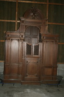 Confessional style roman en WOOD OAK, Belgium 19th century