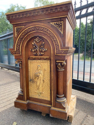 Tabernacle style Roman en wood oak, France 19th century