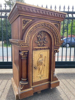 Tabernacle style Roman en wood oak, France 19th century