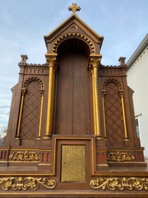 Altar style Romanesque en Oak wood / Gilt / Painted, France