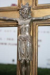 Altar - Cross style Romanesque en Brass / Bronze, France 19th century