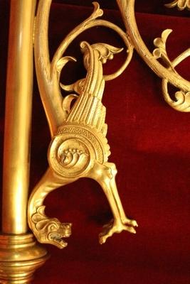 Exceptional Wall Bracket style Romanesque en Full - Bronze - Gilt, France 19th century ( anno 1875 )