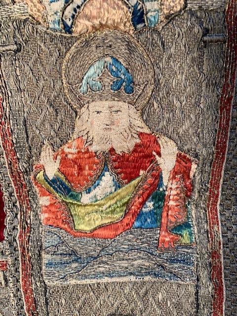 1 Romanesque Part Of 15 Th Century Chasuble Marvellous Museal Art Piece !