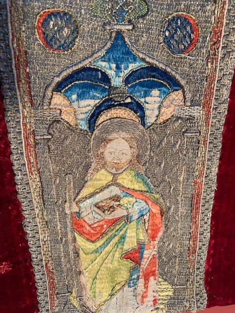 1 Romanesque Part Of 15 Th Century Chasuble Marvellous Museal Art Piece !
