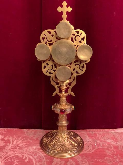 1 Romanesque Reliquary - Relic Of The True Cross. Relics Of All 12 Apostles