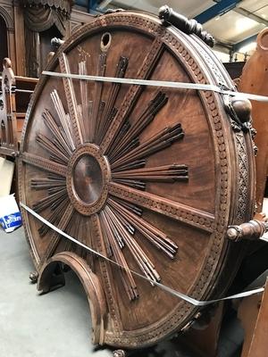 Sound Board style Romanesque en Oak wood, France 19th century ( anno 1820 )