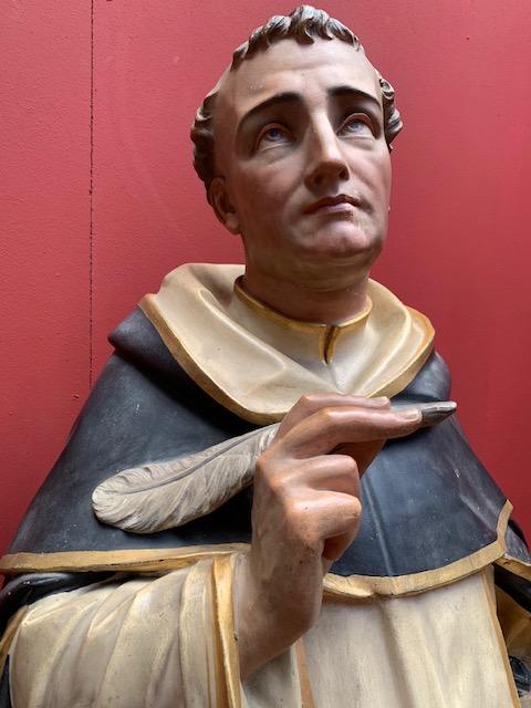 1 Romanesque St. Dominic Statue
