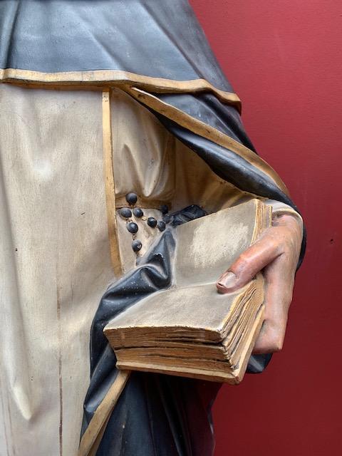 1 Romanesque St. Dominic Statue