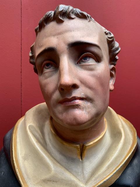 1 Romanesque St. Dominic Statue