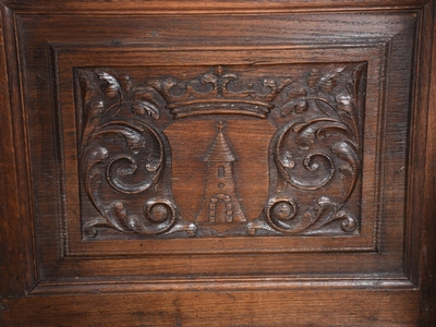 Choir-Stalls style Romanesque - Style en Oak wood, Dutch 18th century