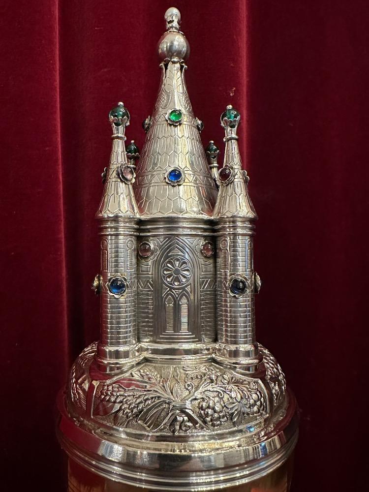 1 Romanesque - Style Ciborium 1.25 Kgs !