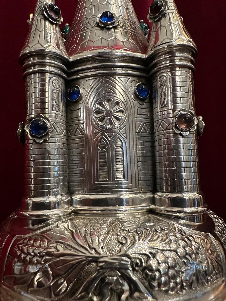 1 Romanesque - Style Ciborium 1.25 Kgs !