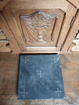 Exceptional Altar  style Romanesque - Style en Oak wood, France 20 th century ( Anno 1930 )