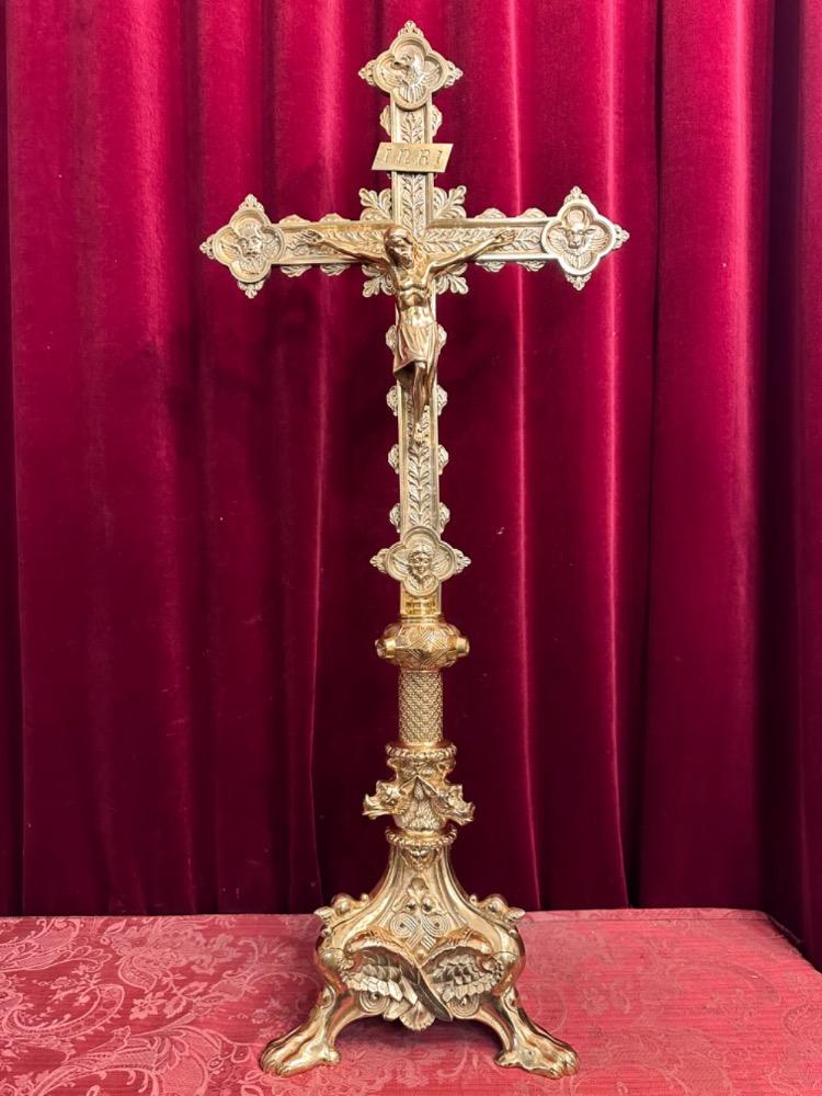 1 Romanesque - Style Exceptional Altar -Cross