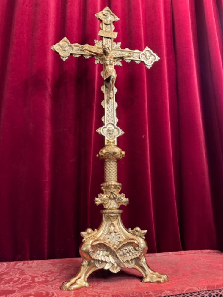 1 Romanesque - Style Exceptional Altar -Cross