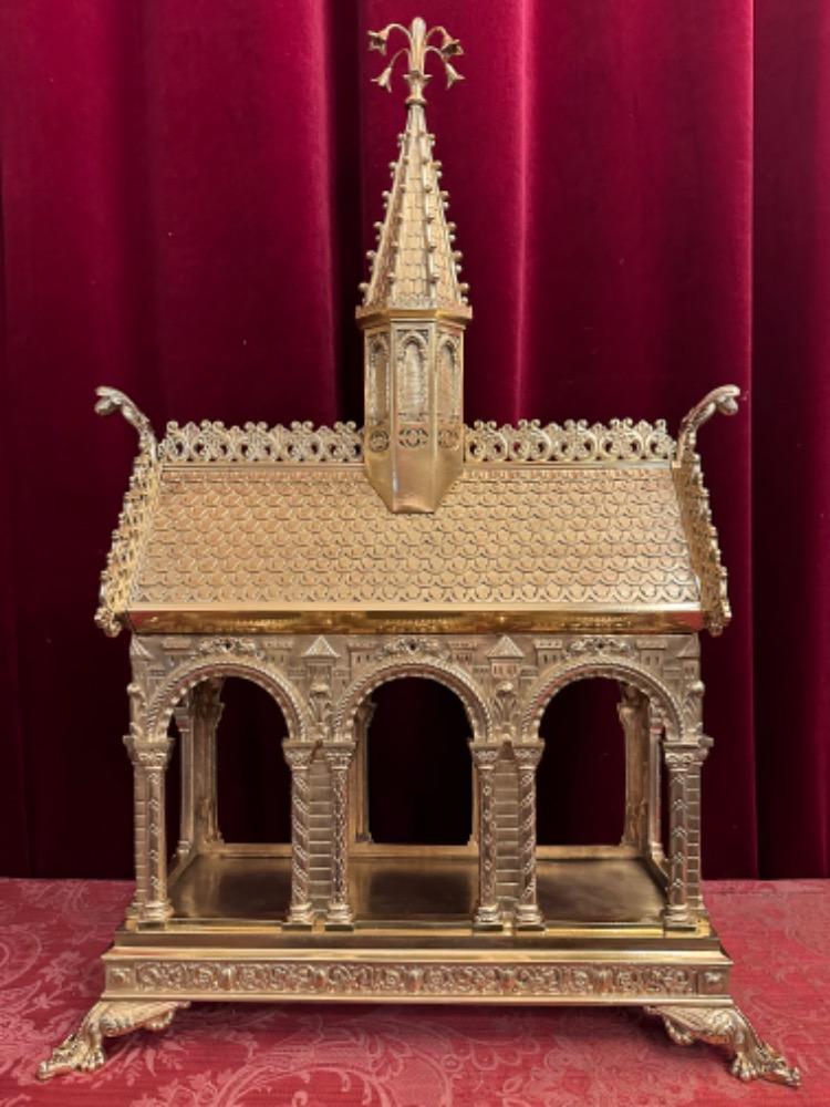 1 Romanesque - Style Exceptional Large Reliquary