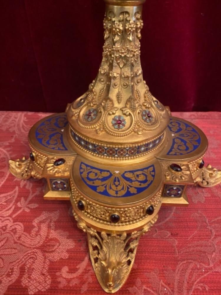 1 Romanesque - Style Exceptional Monstrance Higher Price Range Manufacture: P. Poussielgue Rusand