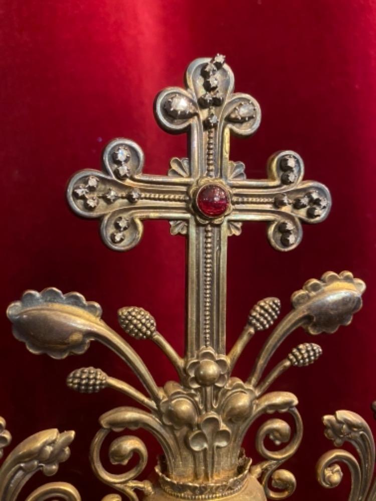 1 Romanesque - Style Exceptional Monstrance Higher Price Range Manufacture: P. Poussielgue Rusand