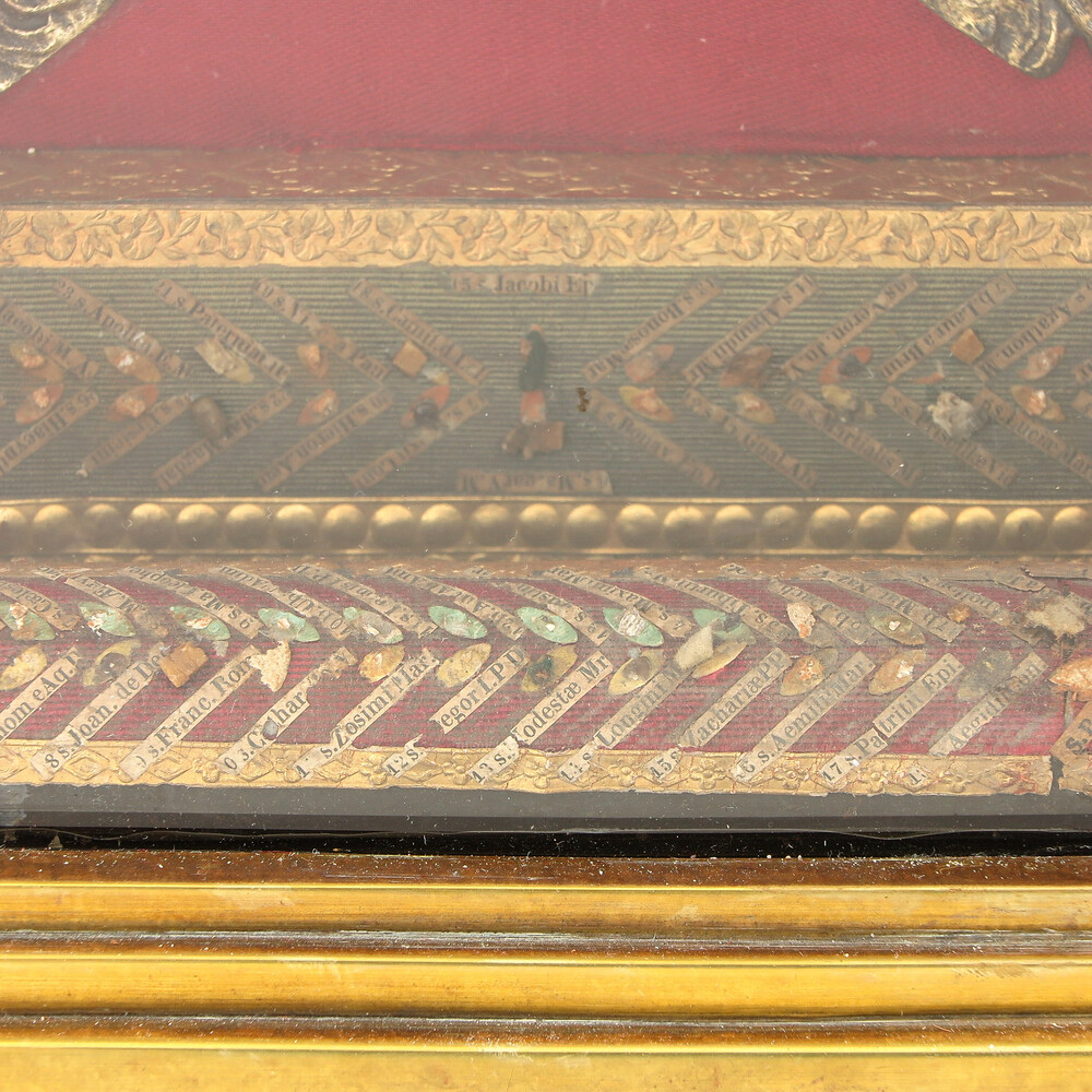 1 Romanesque - Style Exceptional Reliquary Relic Of The True Cross & 120 Relics More