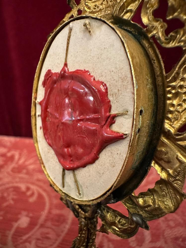 1 Romanesque - Style Reliquary - Relic Ex Ossibus St. Eustella