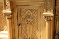 Tabernacle With Key. Side Pieces Are Sold ! style Romanesque - Style en Wood, France 19 th century