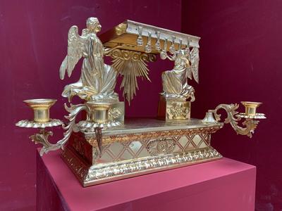 Tabor style Romanesque en Wood / Brass / Bronze / Polished and Varnished, Southern Germany 19 th century