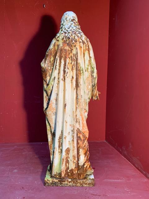 1  Sacred Heart Cast Iron Statue