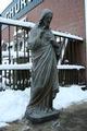 Sacred Heart Statue en CAST IRON, France 19th century