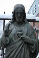 Sacred Heart Statue en CAST IRON, France 19th century