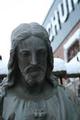 Sacred Heart Statue en CAST IRON, France 19th century