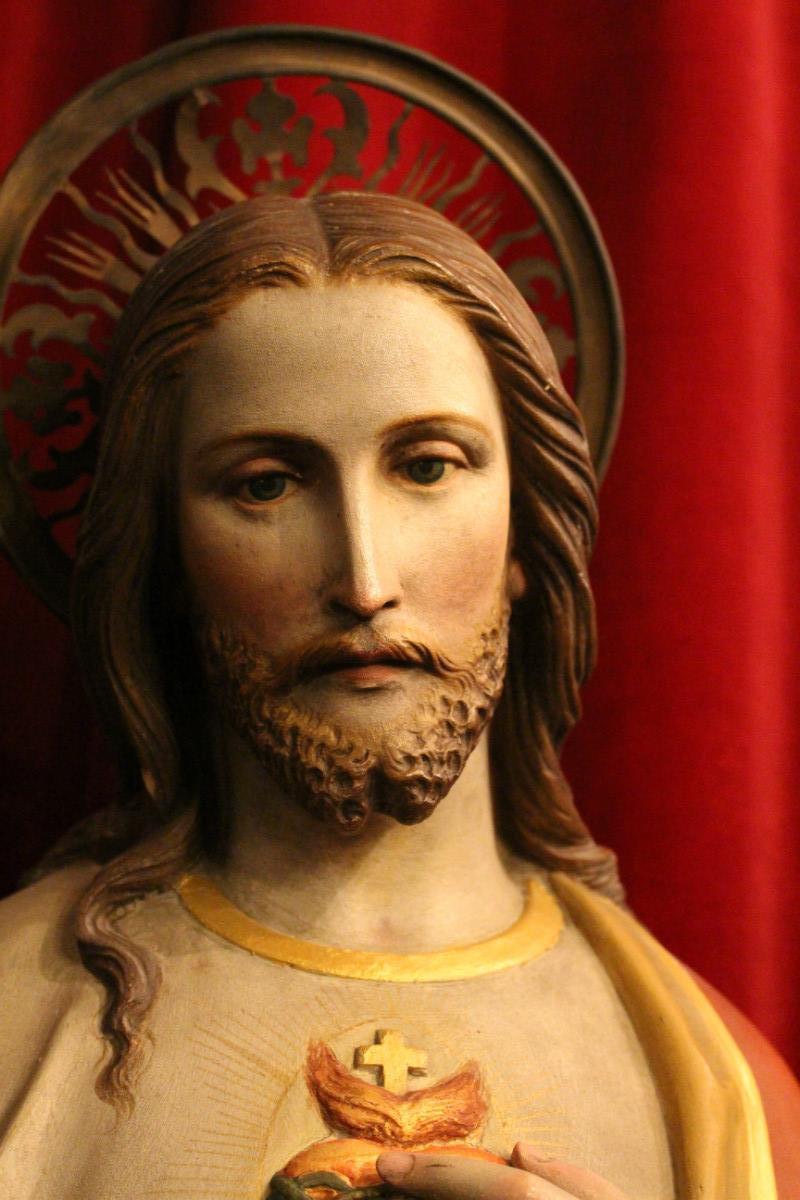 1  Sacred Heart Statue By Mayer Munich
