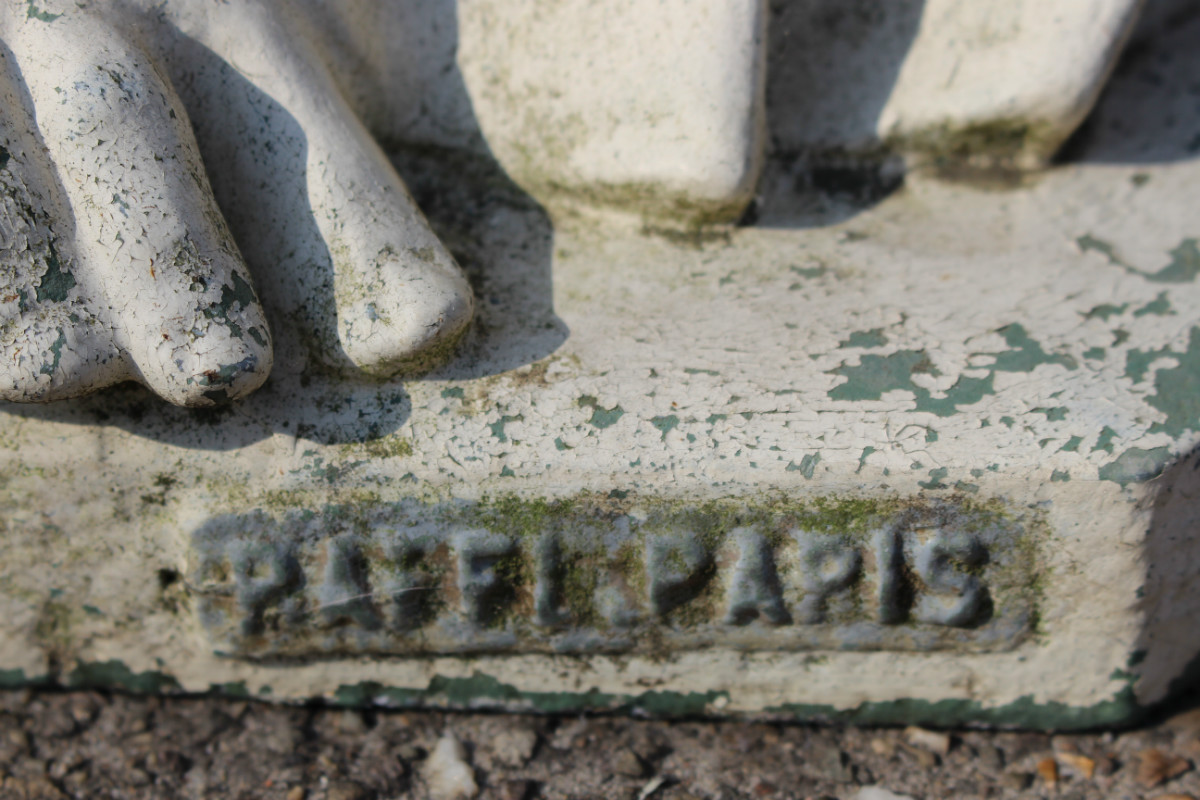1  Sacred Heart Statue. Cast Iron.