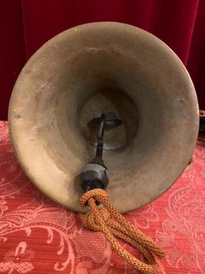 Sacristy Bell en Bronze / Hand Forget Iron, Belgium 19 th century